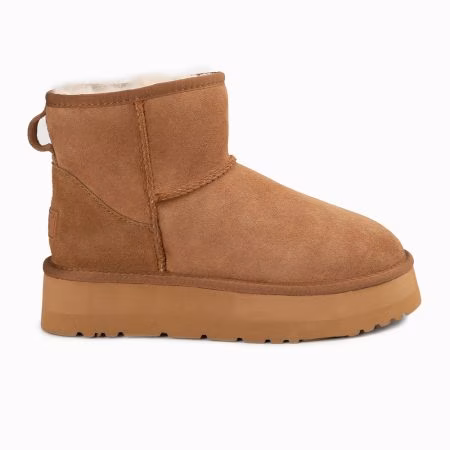 Sheepskin Platform Mini UGG Boots