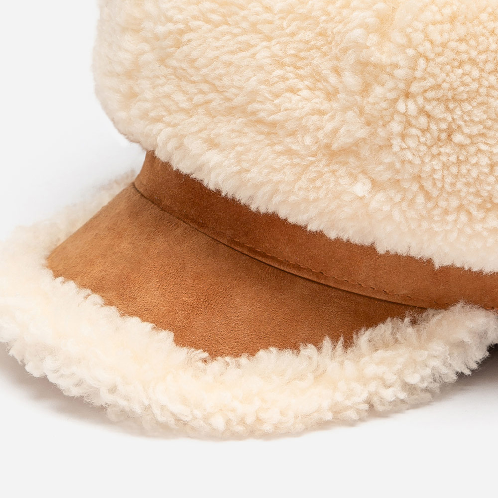 Curly Sheepskin UGG Baker Hat 2 CS091-IVO