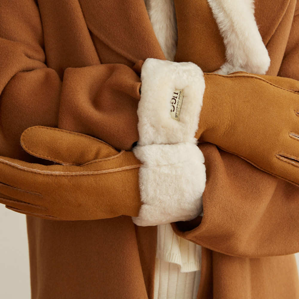 Sheepskin Turn Cuff UGG Gloves 7 CS025-C