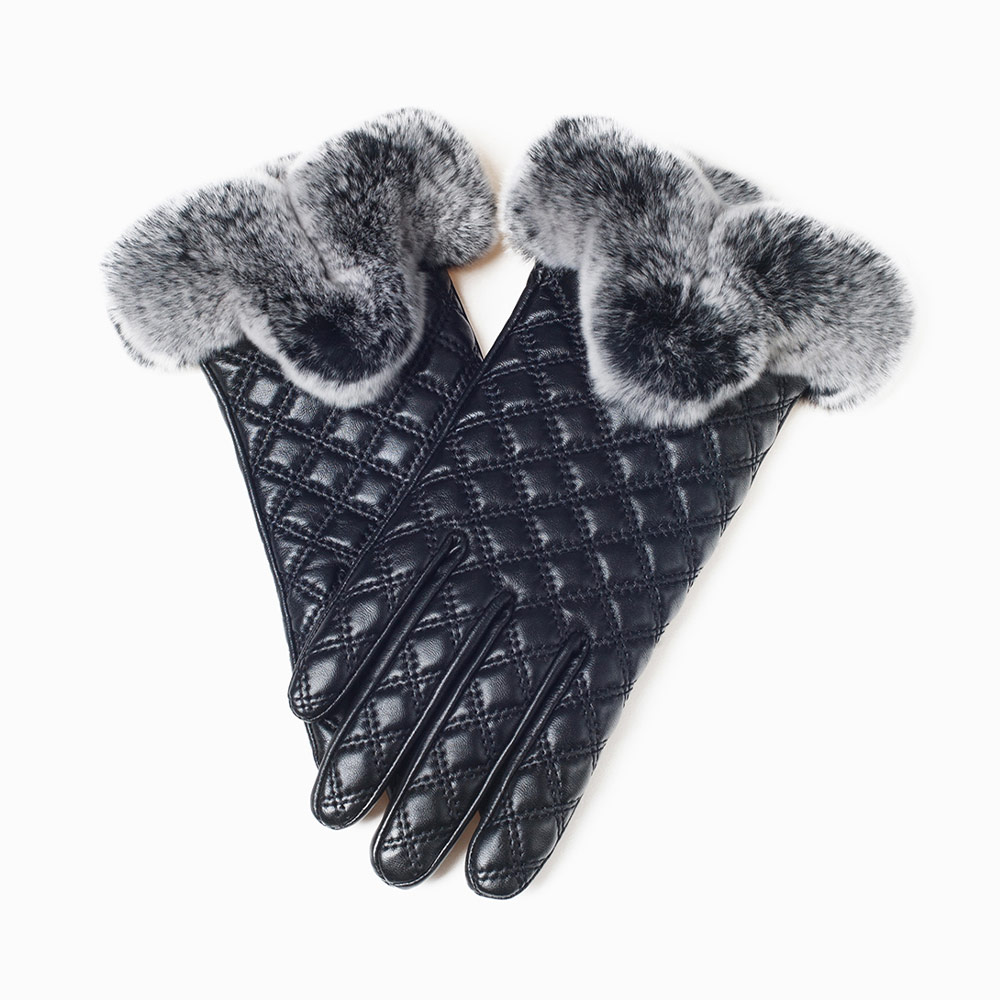 Tiffany Lambskin UGG Gloves 3 CS043-BL