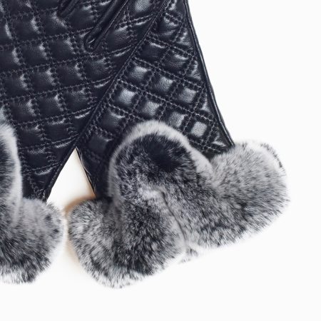 Tiffany Lambskin UGG Gloves 13 CS043-BL