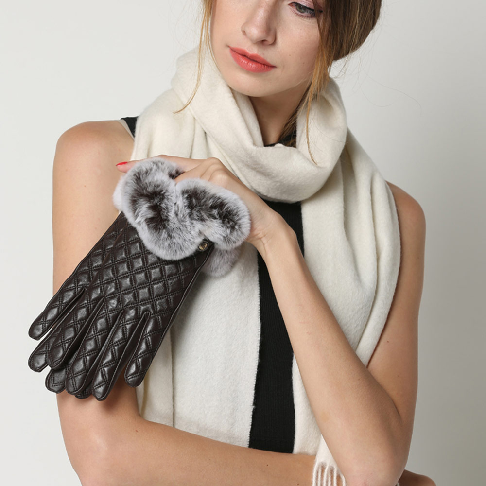 Tiffany Lambskin UGG Gloves 5 CS043-BL