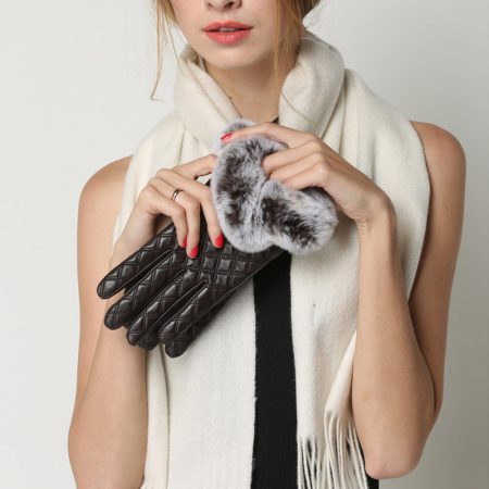 Tiffany Lambskin UGG Gloves 15 CS043-BL