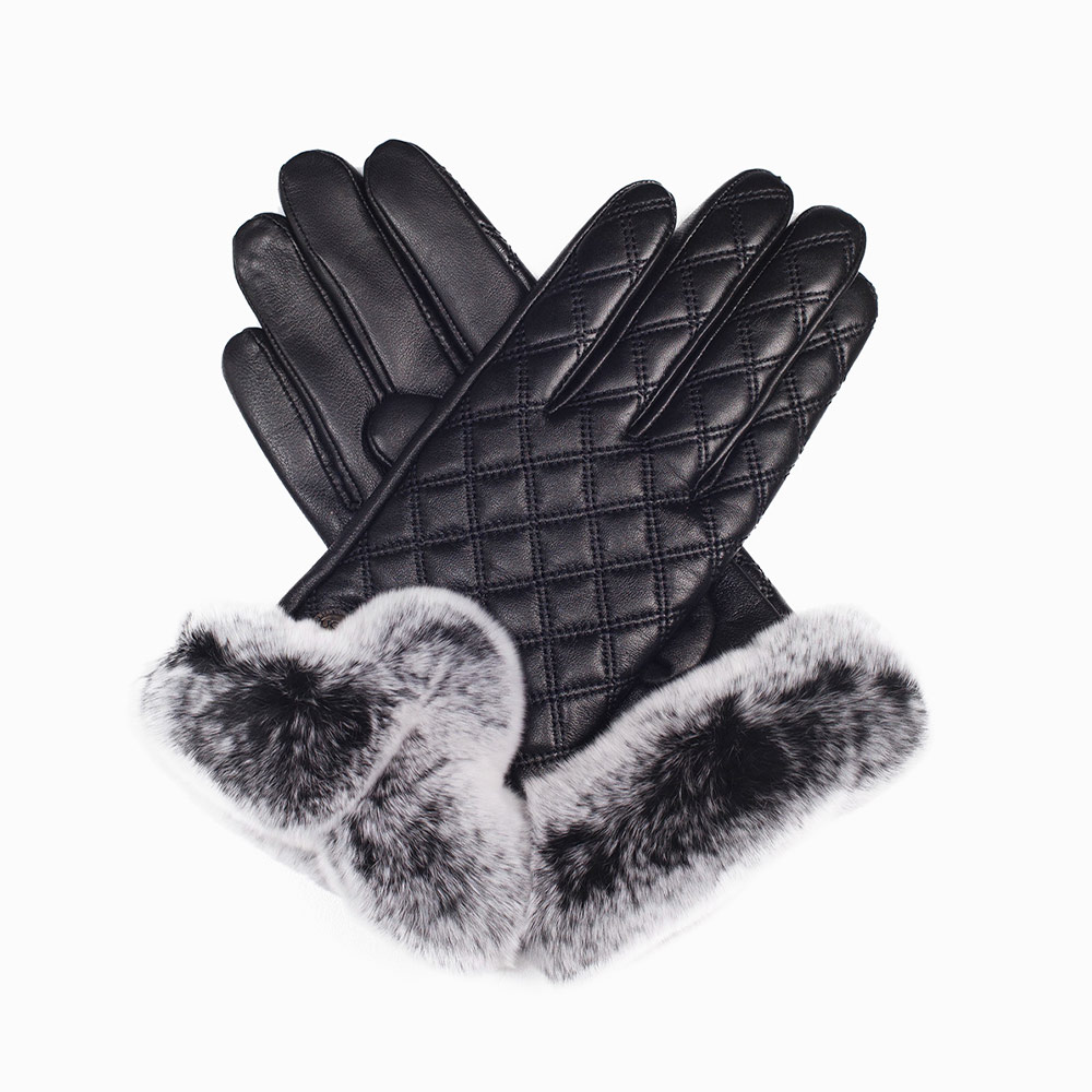 Tiffany Lambskin UGG Gloves 1 CS043-BL