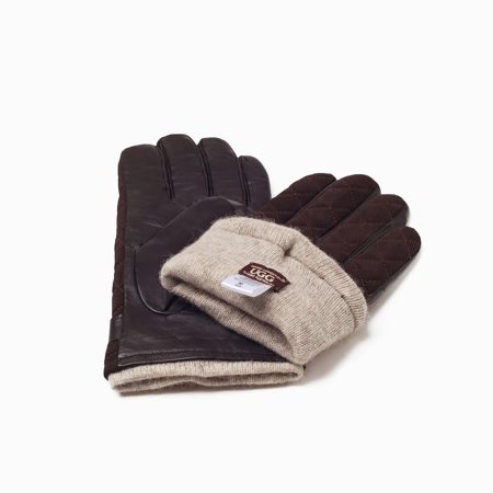 Men’s Quilted Lambskin UGG Gloves 12 CS046-CHO