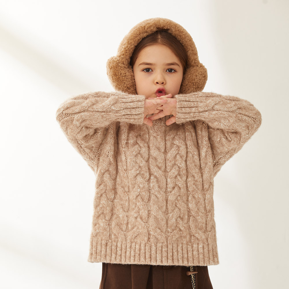 Kids Curly UGG Earmuffs 2 CS052K-IVO