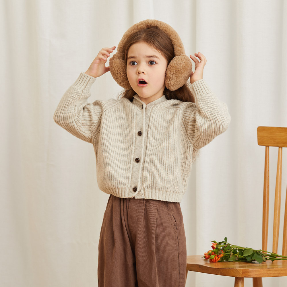 Kids Curly UGG Earmuffs 4 CS052K-IVO