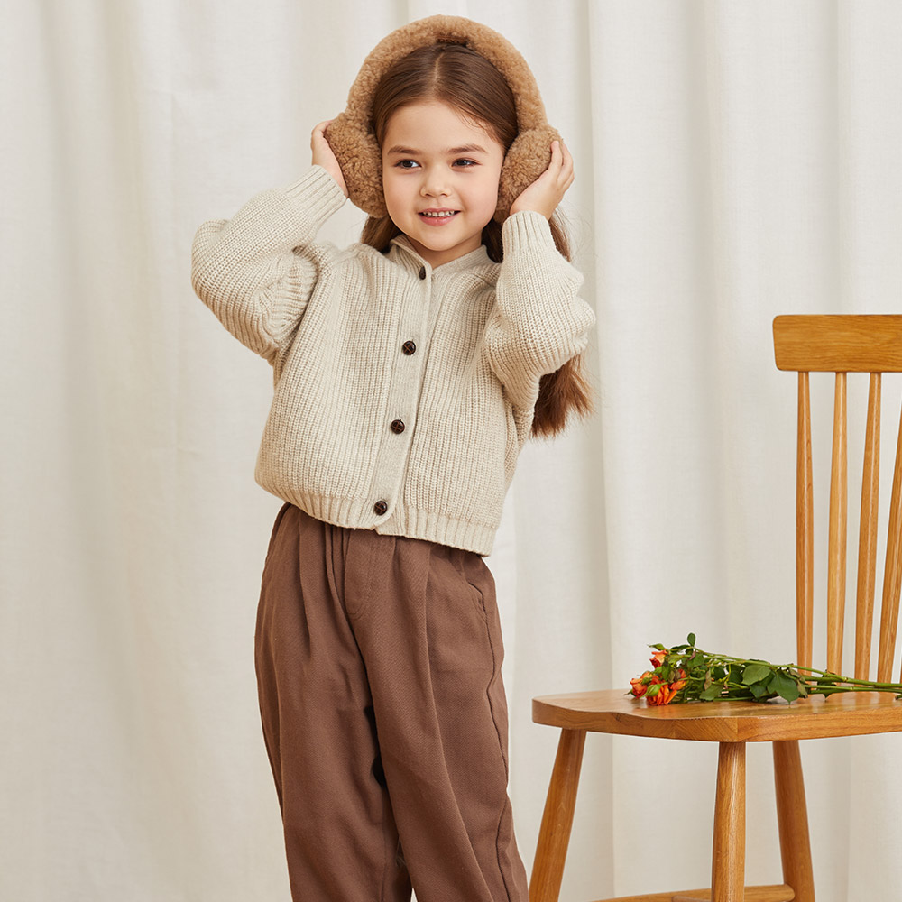 Kids Curly UGG Earmuffs 7 CS052K-IVO
