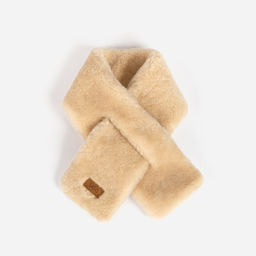 Curly Wool UGG Scarf 2 CS072-IVO