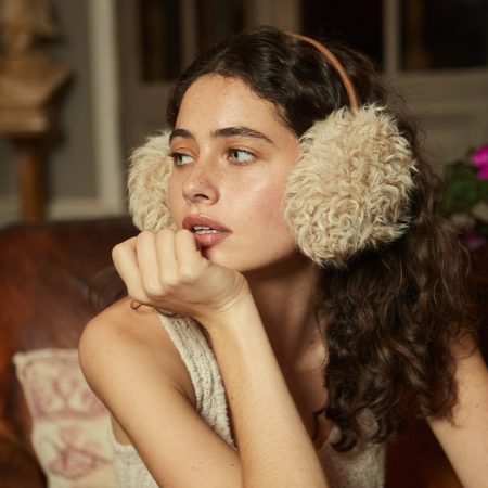 Long Curly UGG Earmuffs 9 CS080-C