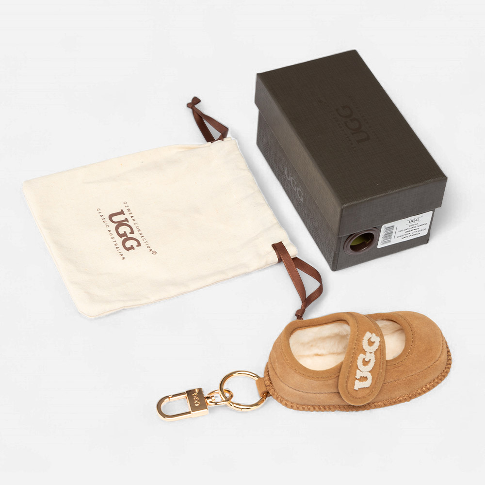 Mary Jane Cow Suede UGG Keychain 2 CS970-C