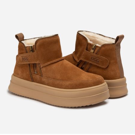 Zip Cow Suede UGG Boots 10 OB1005-C