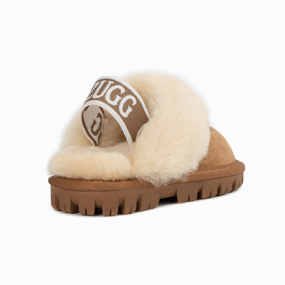 Kids Sheepskin Coquette UGG Slippers 3 OB114K-EB-C