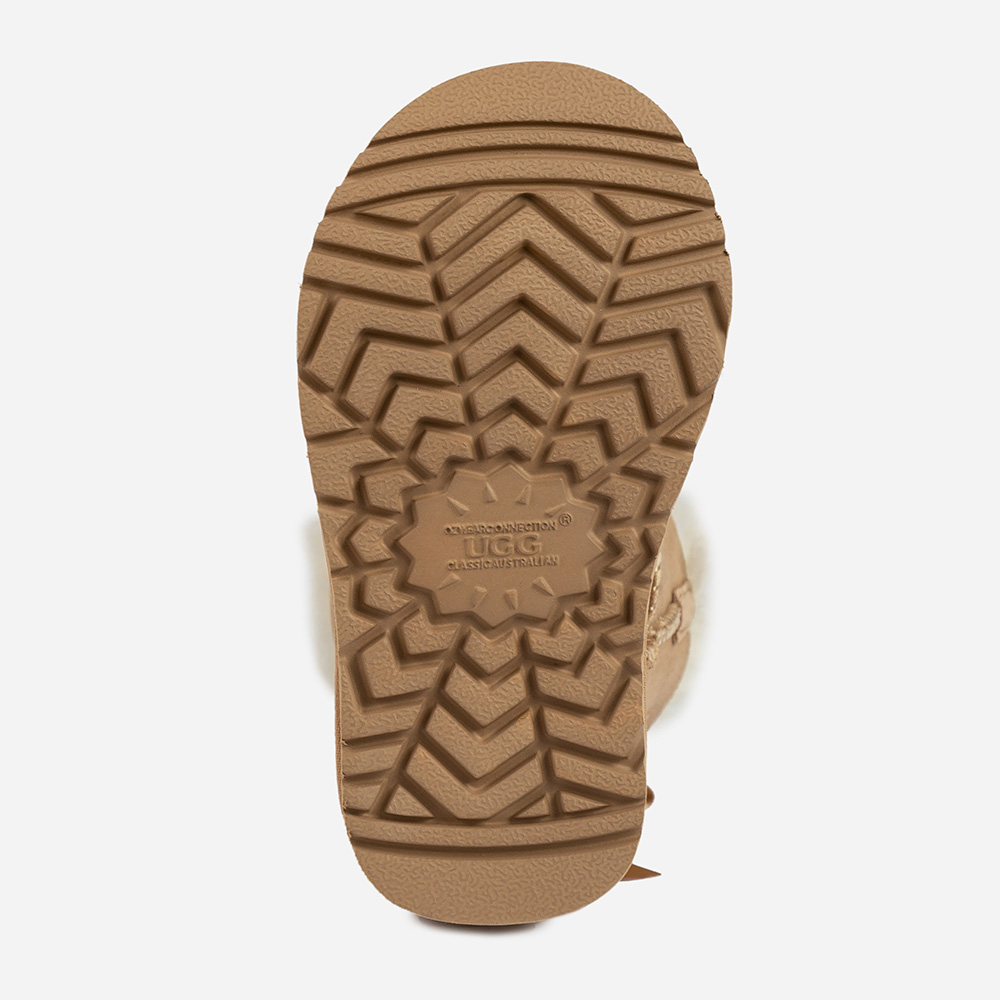 Kids Bow Sheepskin UGG Boots 7 OB409-S