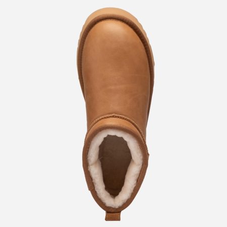 Classic Platform Oiled Leather Ultra Mini UGG Boots 13 OB658PO-C