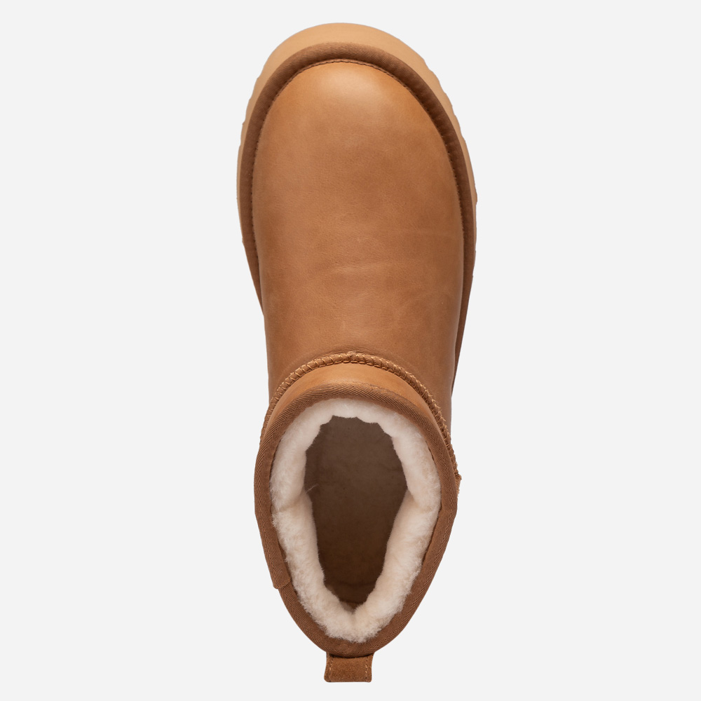 Classic Platform Oiled Leather Ultra Mini UGG Boots 7 OB658PO-C