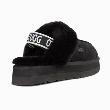 Platform Elastic Backstrap UGG Slippers 10 OB724PEB-BL