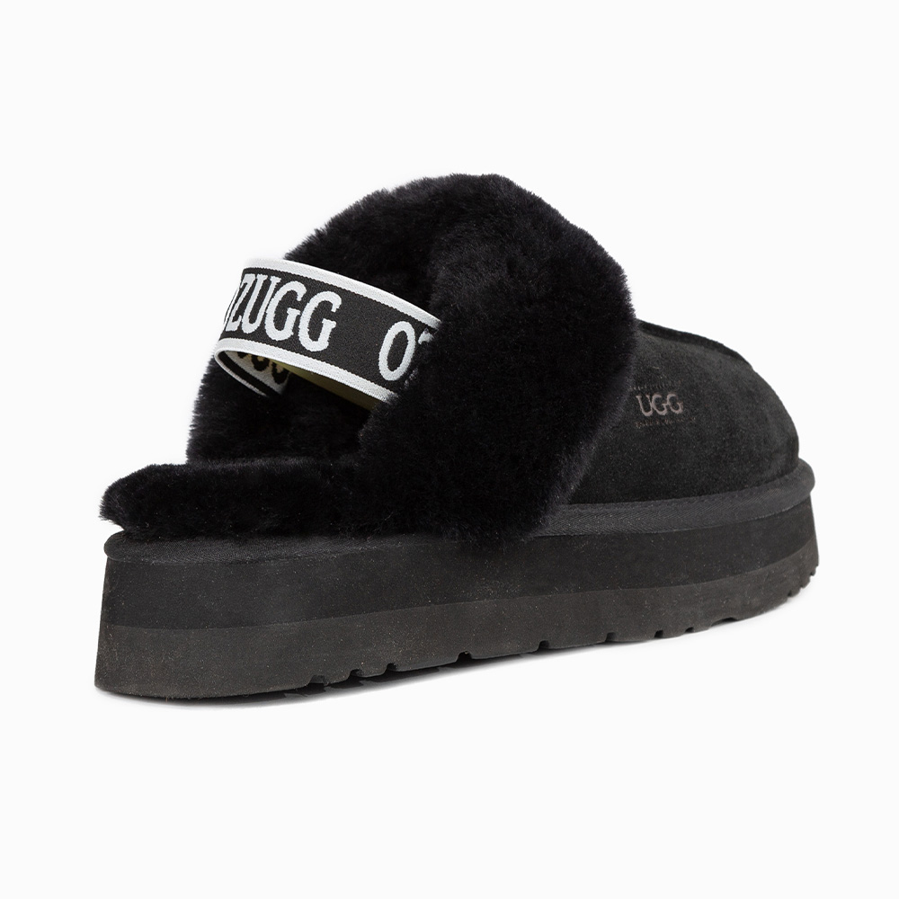 Platform Elastic Backstrap UGG Slippers 4 OB724PEB-BL