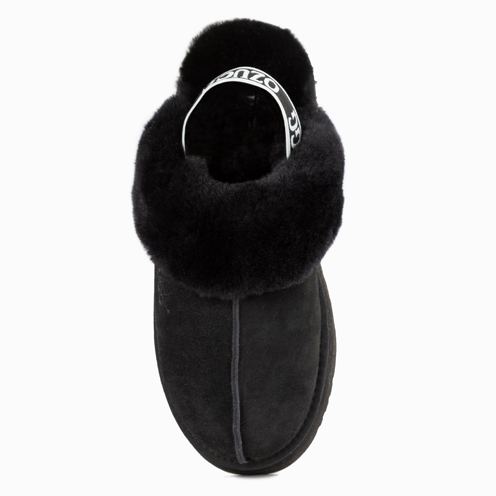 Platform Elastic Backstrap UGG Slippers 6 OB724PEB-BL