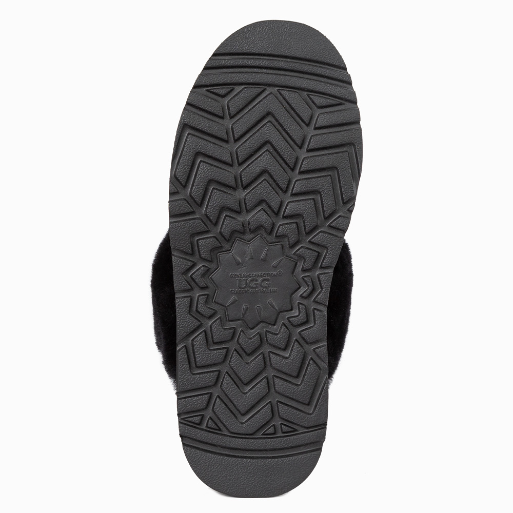 Platform Elastic Backstrap UGG Slippers 7 OB724PEB-BL