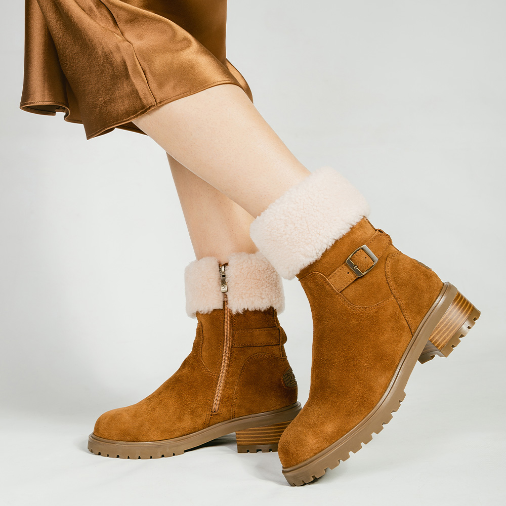 Violet Ankle Zip UGG Boots 2 OB752-C