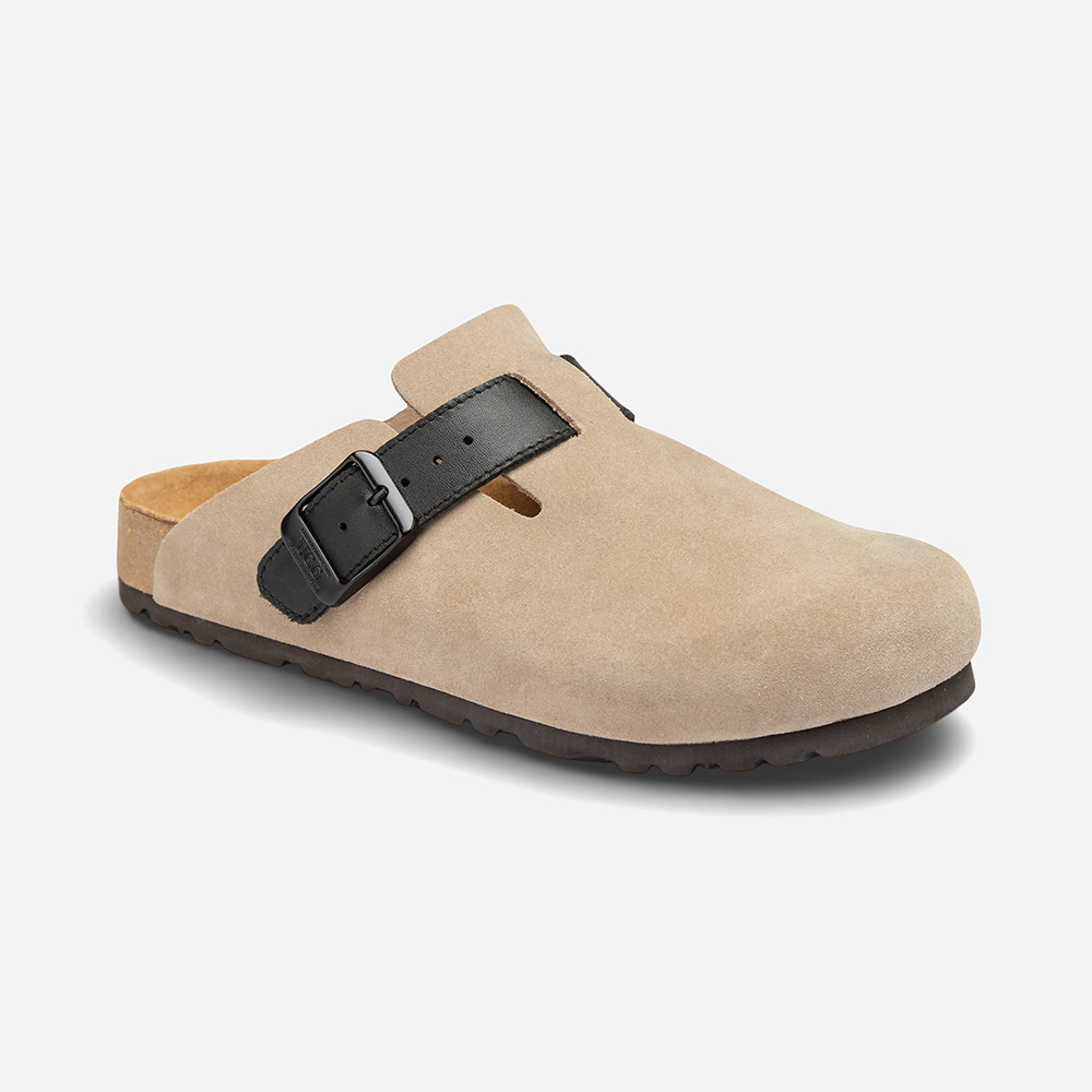 Aussie Mixed Leather Soft Footbed UGG Slippers 4 OB755L-TAU