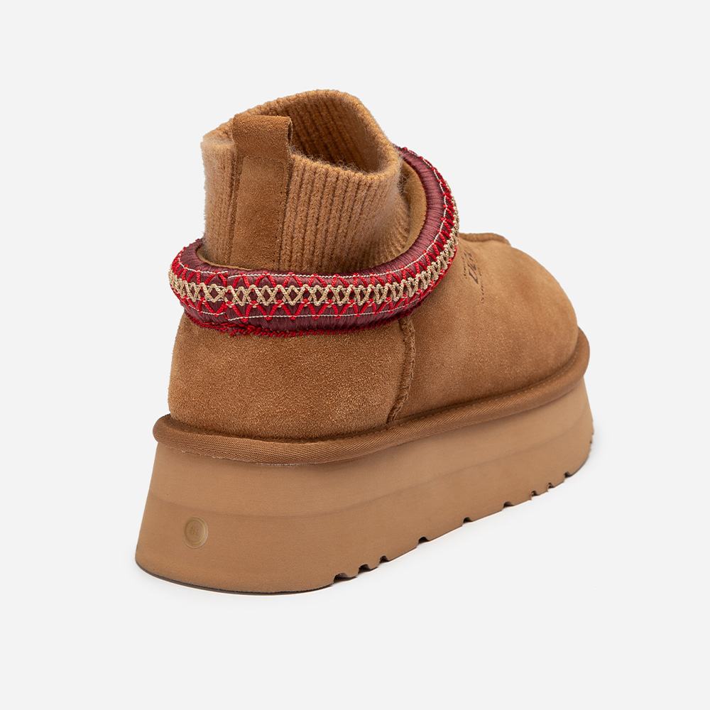Sydney Knit Platform UGG Slippers 5 OB780PKN-CRE