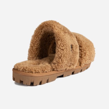 Evelyn Curly Shearling UGG Slides 10 OB792-C