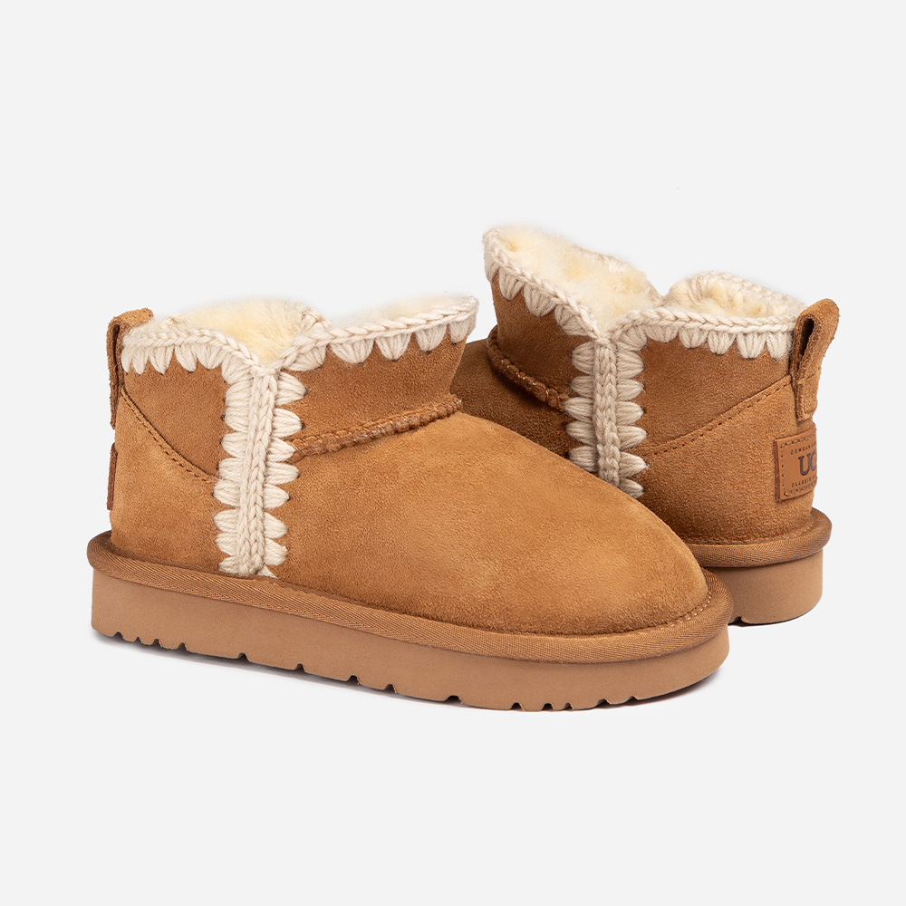Kids Eskimo Sheepskin UGG Boots 2 OB802K-C