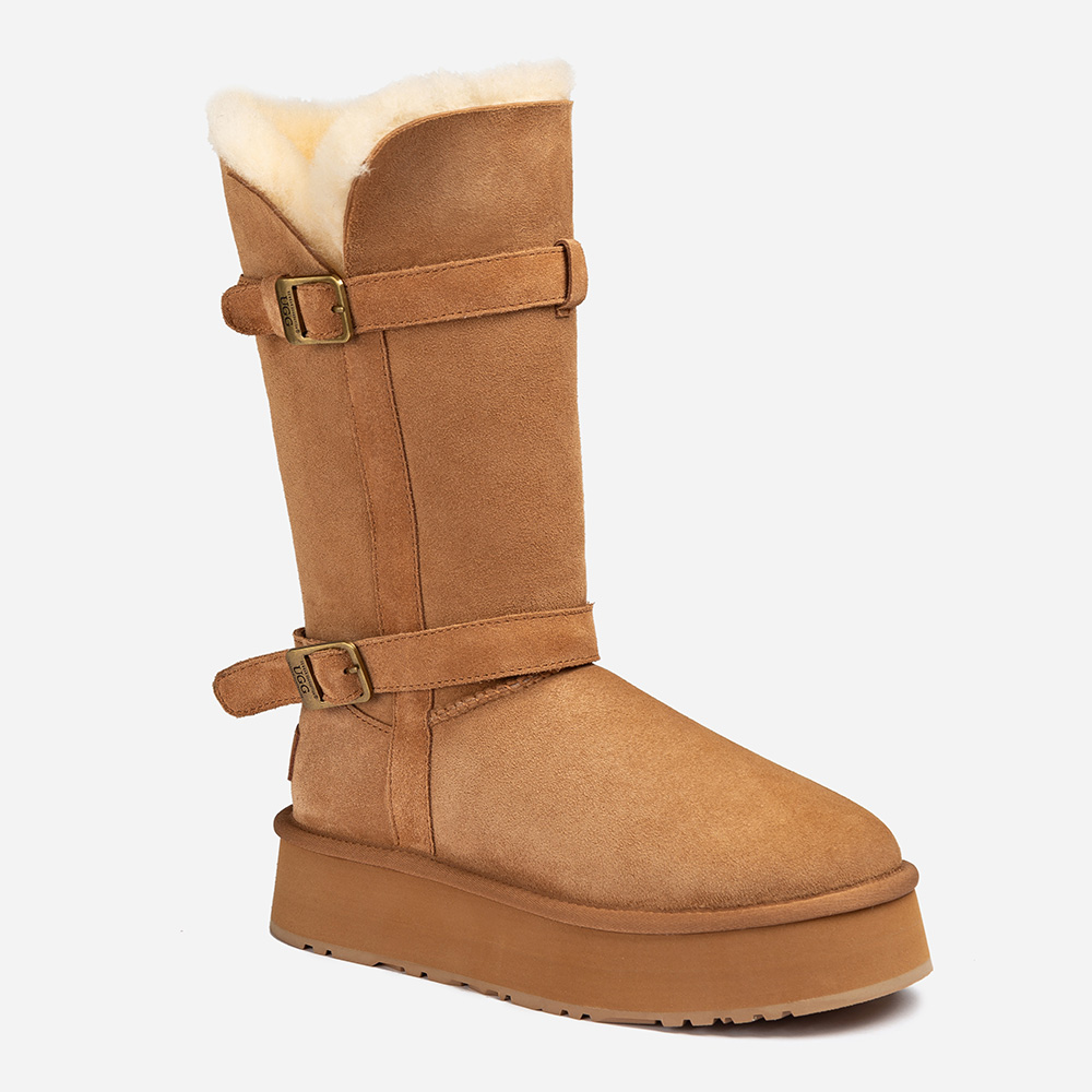 Classic Platform Buckle Tall UGG Boots 8 OB847-C