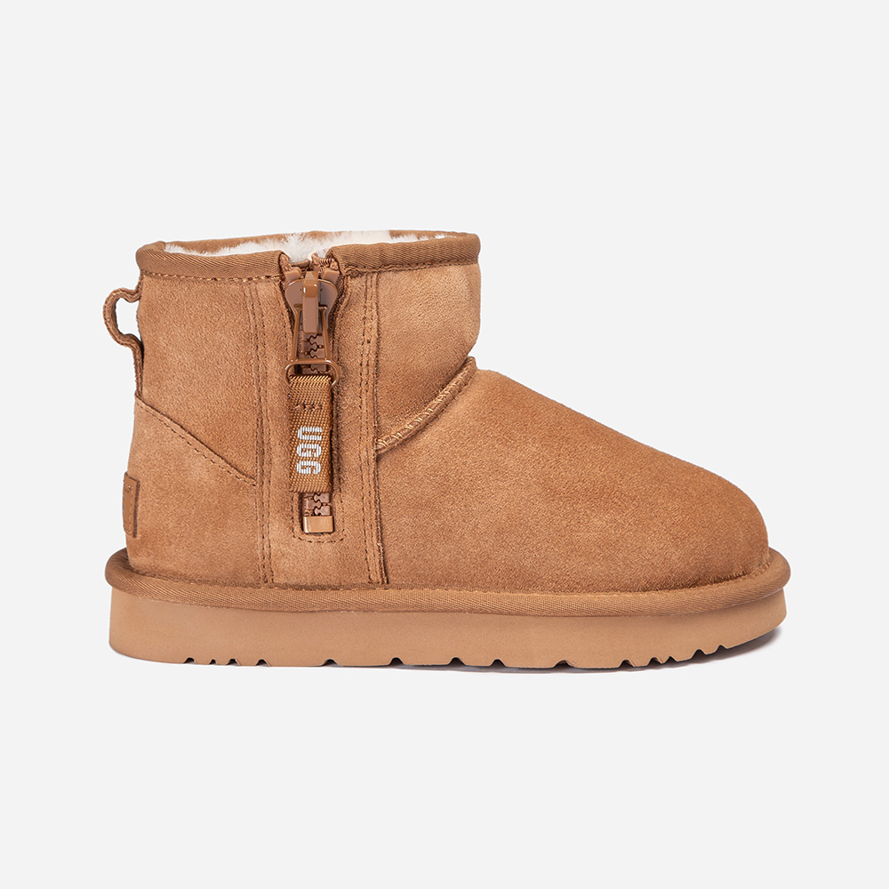 Kids Cowskin Zip UGG Boots 1 OB867K-C
