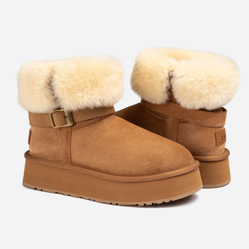 Classic Platform Buckle Mini UGG Boots 8 OB890-C