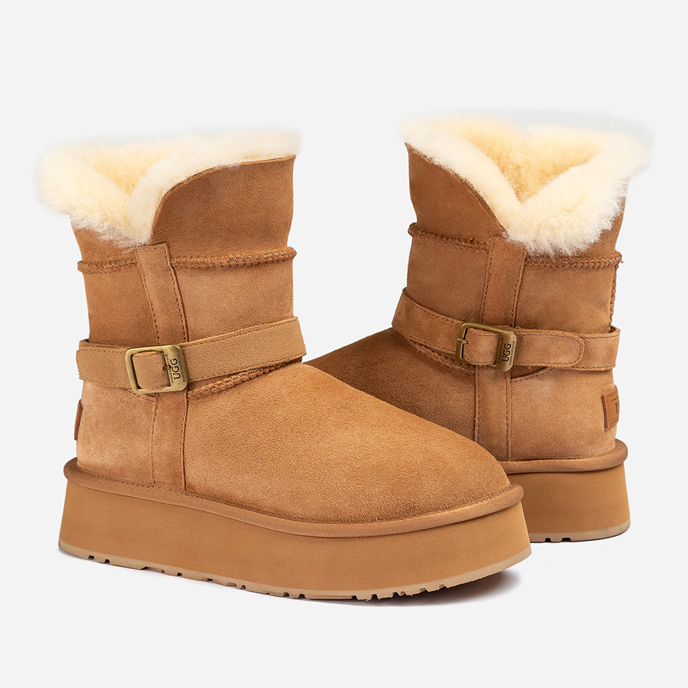 Classic Platform Buckle Mini UGG Boots 9 OB890-C