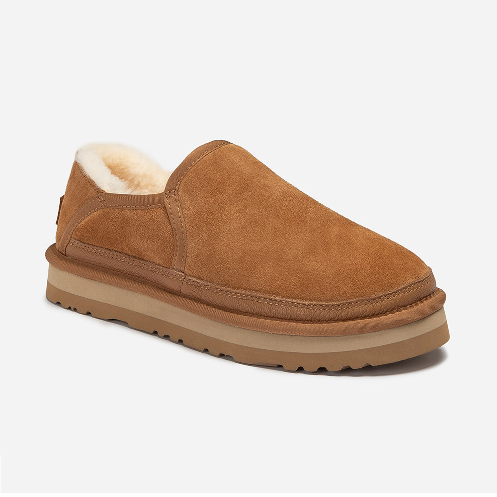 Mel Cow Suede UGG Slippers 4 OB920-C