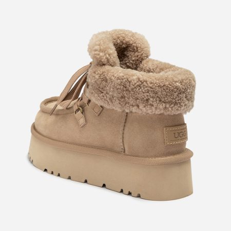 Trista Lace-Up Platform Mini UGG Boots 21 OB922-KHA