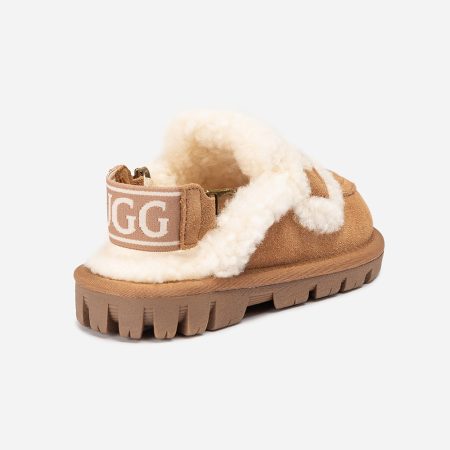 Kids Violet Suede UGG Slippers 10 OB938KD-C