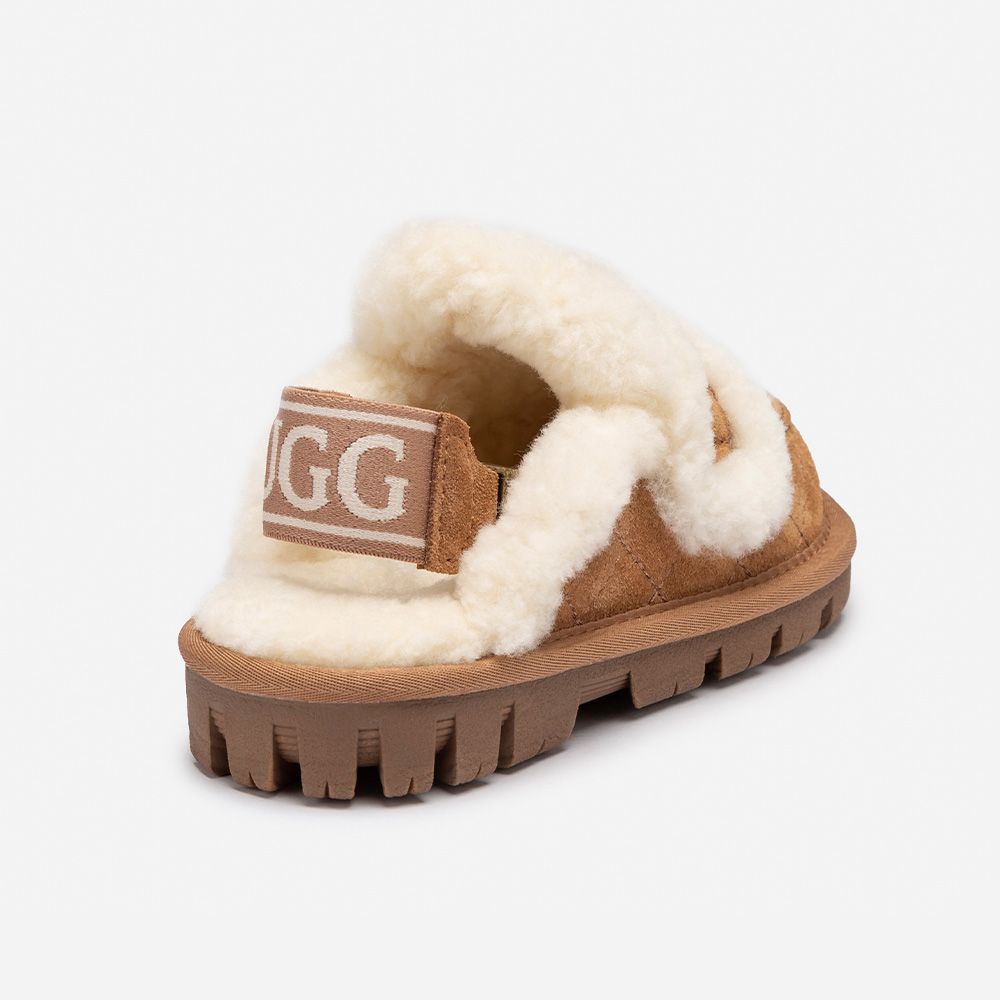 Kids Matelasse Suede UGG Slippers 6 OB938KMD-C