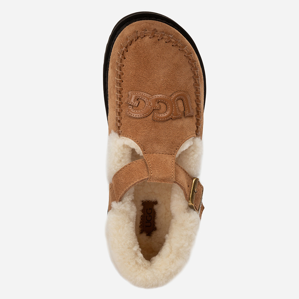 Buckled Shearling Mary Jane UGG Shoes 7 OB941-C