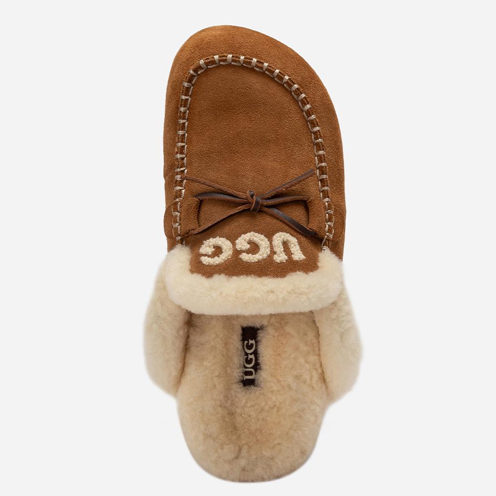Letitia Knit Logo UGG Slippers 8 OB946-C