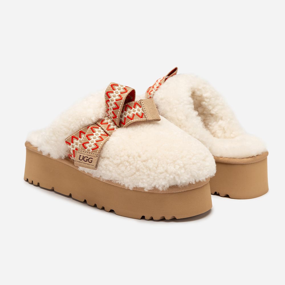 Cemila Shearling Platform UGG Slippers 3 OB955-IVO