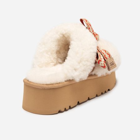 Cemila Shearling Platform UGG Slippers 13 OB955-IVO