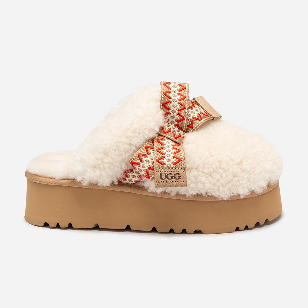 Cemila Shearling Platform UGG Slippers 1 OB955-IVO