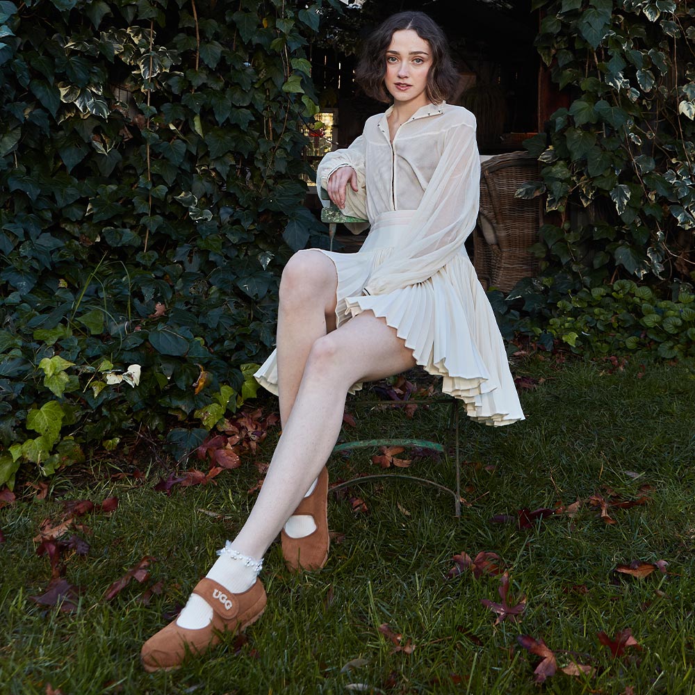 Embossed Logo Mary Jane UGG Shoes 2 OB970-C