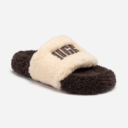 Acacia Shearling Logo UGG Slippers 13 OB974-CR