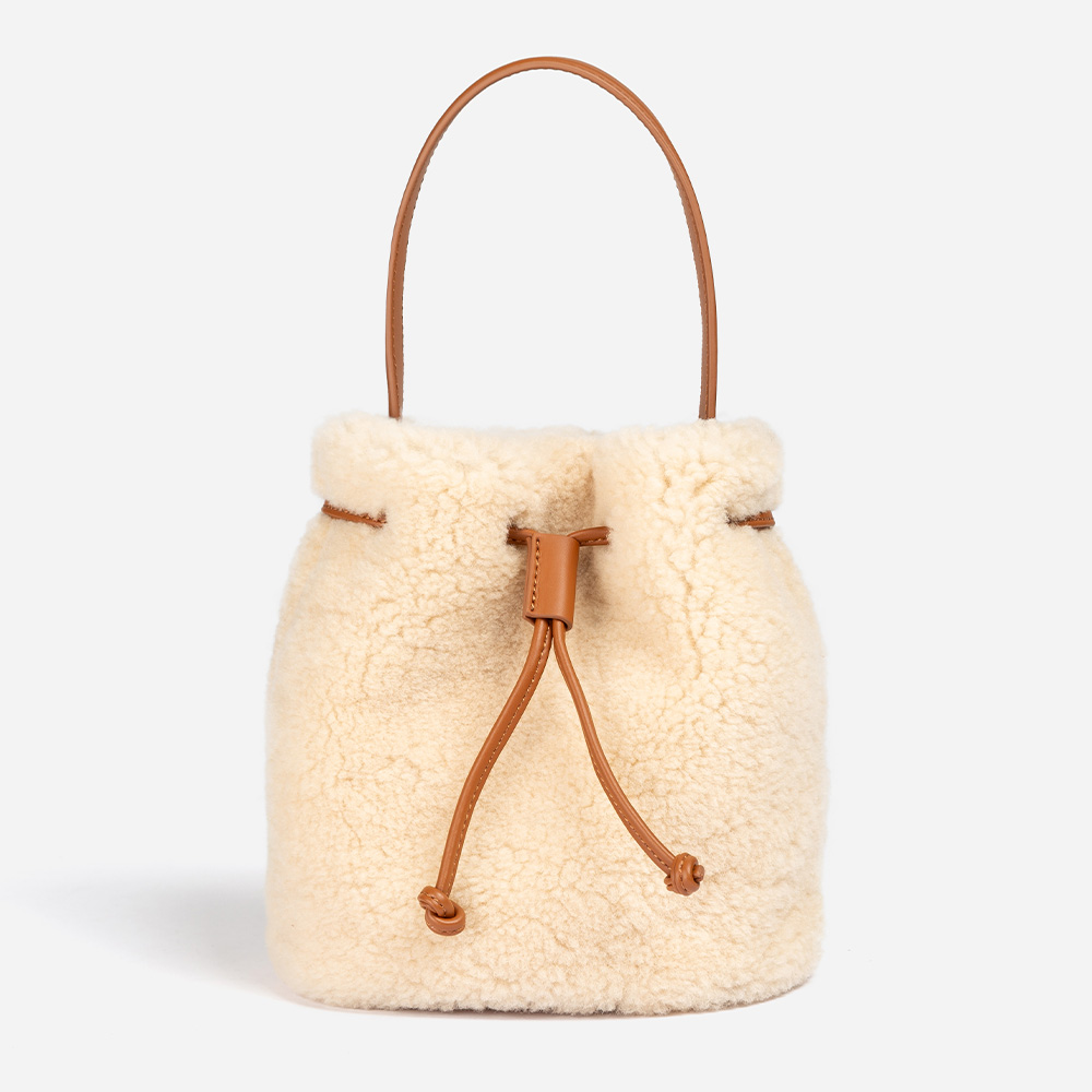 Fluffy Sheepskin UGG Bucket Bag 1 OZB001-NA