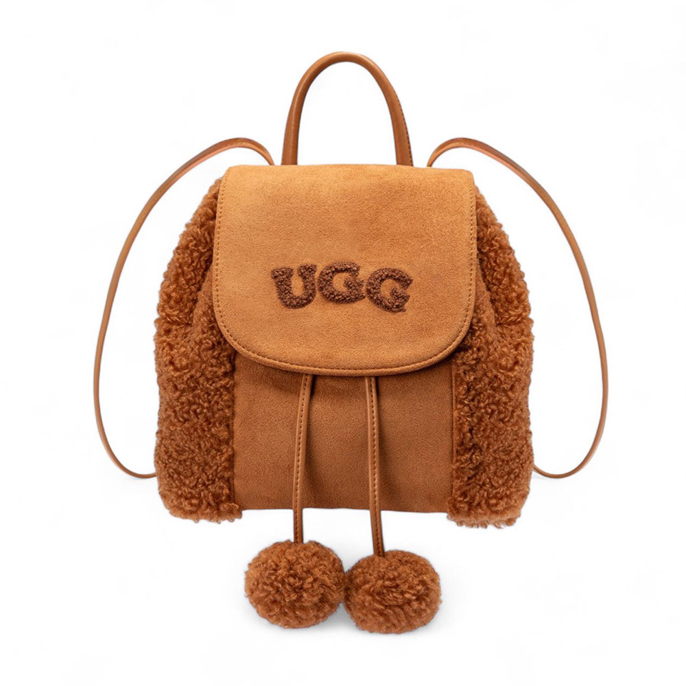 Pompom Fluffy UGG Backpack 1 OZB018-CARA