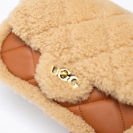Matelasse Shearling UGG Flap Bag 5 OZB022-GBRO