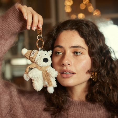 Teddy Bear Sheepskin UGG Keychain 7 PCS008-NA