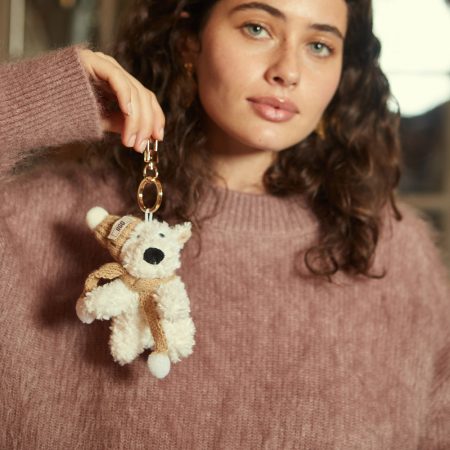 Teddy Bear Sheepskin UGG Keychain 8 PCS008-NA