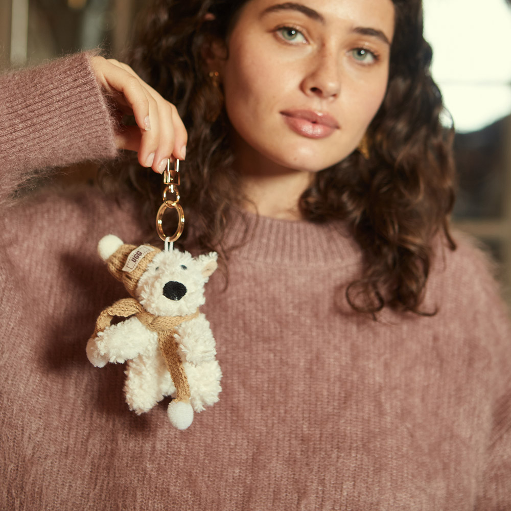 Teddy Bear Sheepskin UGG Keychain 4 PCS008-NA